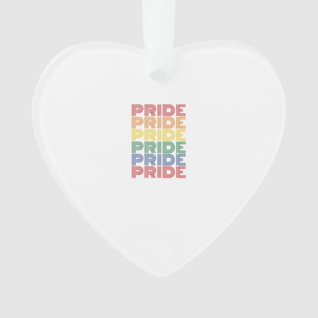Rainbow Pride Retro Typography Vector Design_1 Ornament (Front)
