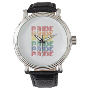 Rainbow Pride Retro Typography Vector Design_1 Watch