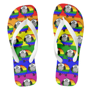 Rainbow Pride Sheep Thongs