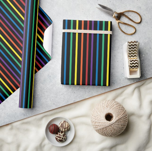 Rainbow Pride Stripe Wrapping Paper (Crafts)