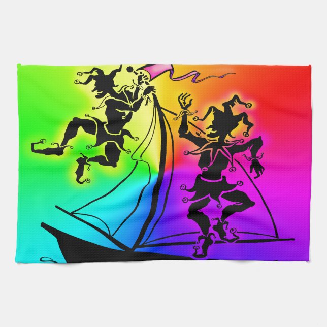 Rainbow Pride Tea Towel (Horizontal)
