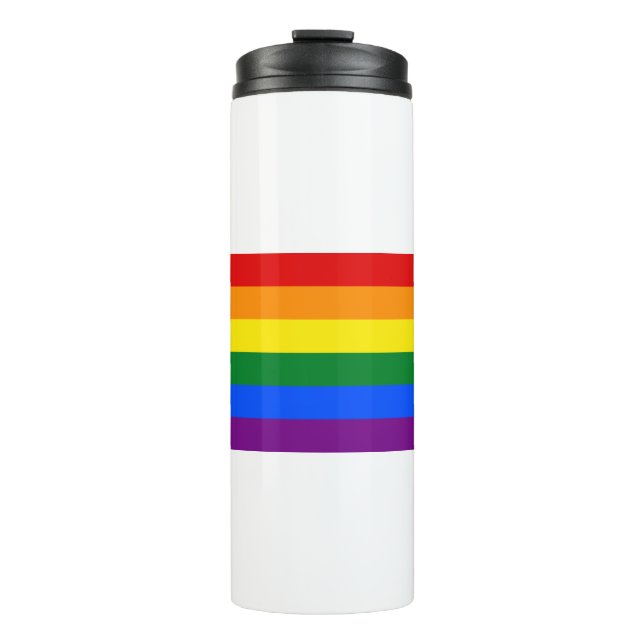 Rainbow Pride Thermal Tumbler (Front)