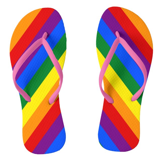 Rainbow Pride Thongs (Footbed)