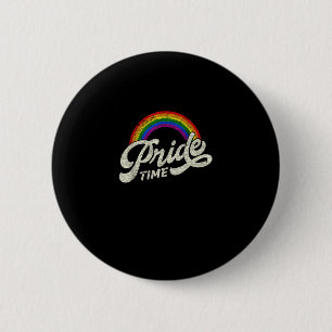 Rainbow, Pride Time, LGBT Tank Top 6 Cm Round Badge