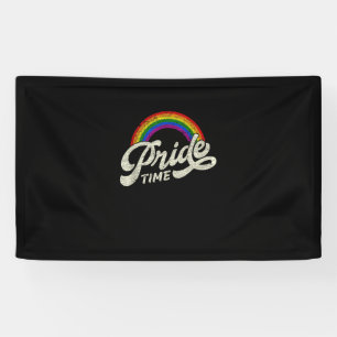 Rainbow, Pride Time, LGBT Tank Top Banner
