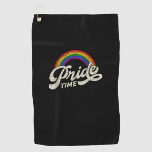 Rainbow, Pride Time, LGBT Tank Top Golf Towel