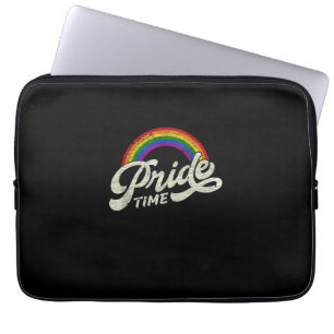 Rainbow, Pride Time, LGBT Tank Top Laptop Sleeve