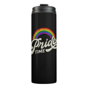 Rainbow, Pride Time, LGBT Tank Top Thermal Tumbler