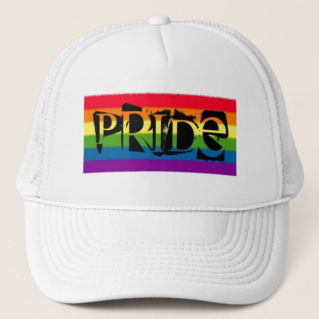RAINBOW PRIDE TRUCKER HAT (Front)