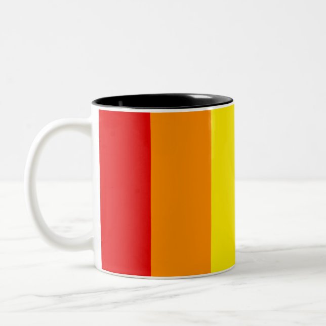 Rainbow Pride Two-Tone Coffee Mug (Left)