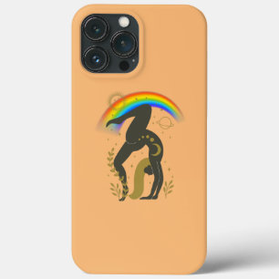 Rainbow Pride Yoga  iPhone 13 Pro Max Case