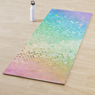 Rainbow Princess Glitter #5 (Faux Glitter) #shiny  Yoga Mat