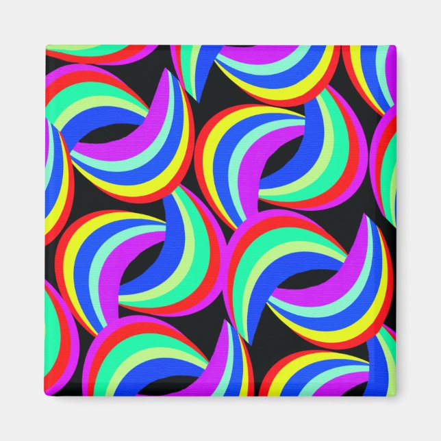 Rainbow Print Magnet (Front)