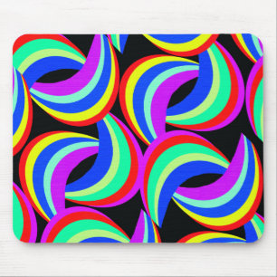 Rainbow Print Mouse Pad