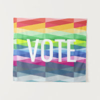 Rainbow Prism Abstract Geometric Design - VOTE