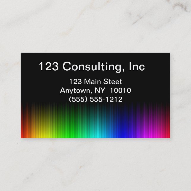 Rainbow Prism Business Card (Front)