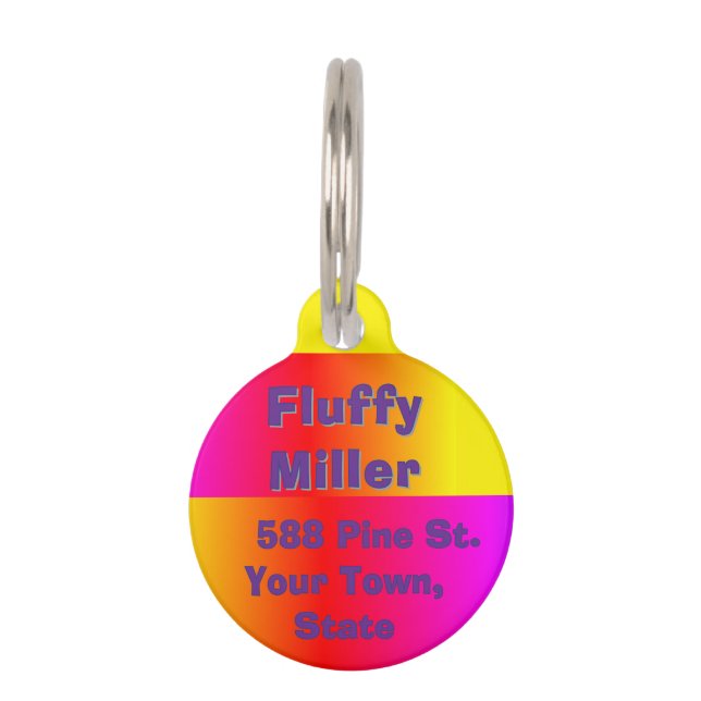 "Rainbow Prism" Pet Tag (Front)