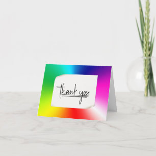 Rainbow Prism Thank You Card