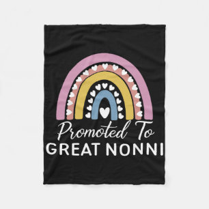 Rainbow Promoted To Great Nonni Fleece Blanket