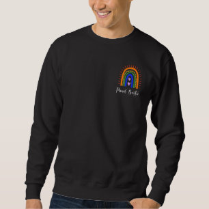 Rainbow Proud Bestie Proud Ally LGBT Gay Pride Mon Sweatshirt