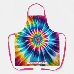 Rainbow Psychedelic Tie-Dye Apron