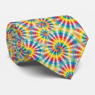 Rainbow Psychedelic Tie Dye Neck Tie