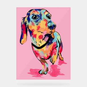 Rainbow Pup Acrylic Sign
