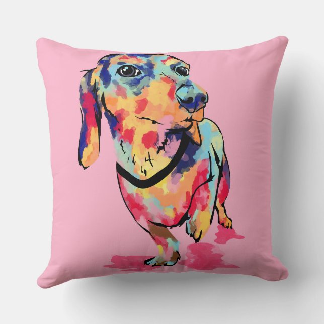 Rainbow Pup Cushion (Back)