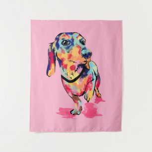 Rainbow Pup Tapestry