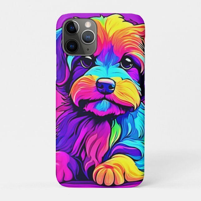 Rainbow Puppy Artwork Case-Mate iPhone Case (Back)