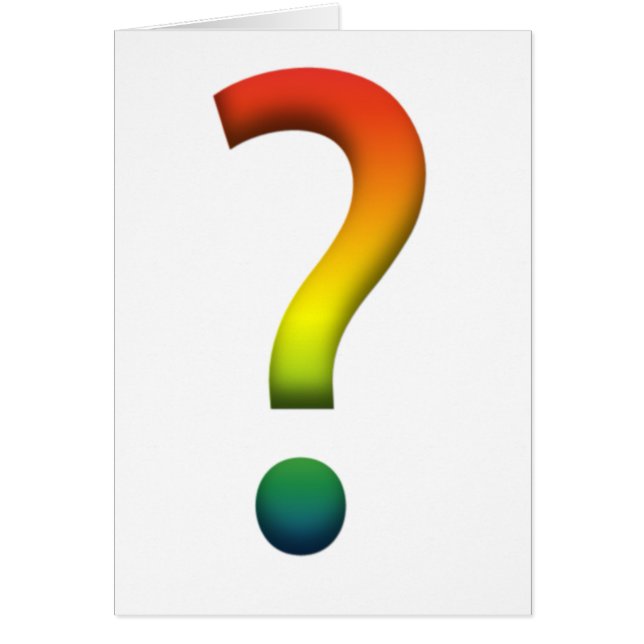 Rainbow question mark (Front)