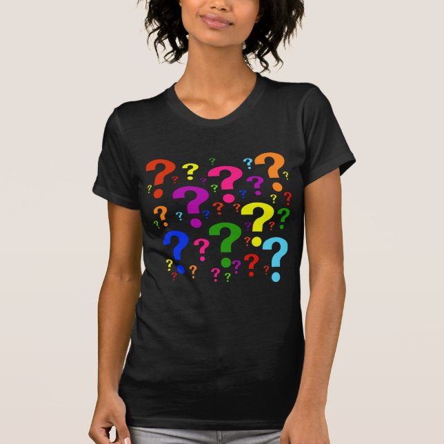 Rainbow Question Marks T-Shirt (Front)