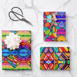 Rainbow Radiance: Vibrant Wrapping Paper Sheet