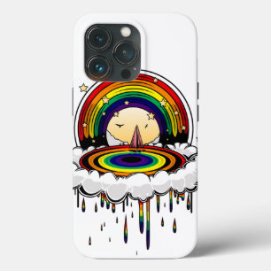 Rainbow Rain iPhone 13 Pro Case