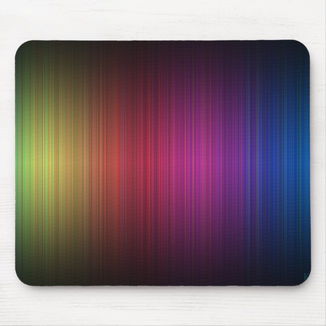 Rainbow rain customisable mousepad - add own text (Front)