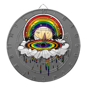 Rainbow Rain    Dartboard