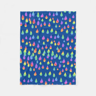 Rainbow Rain Drops Reiki Chakra Blanket