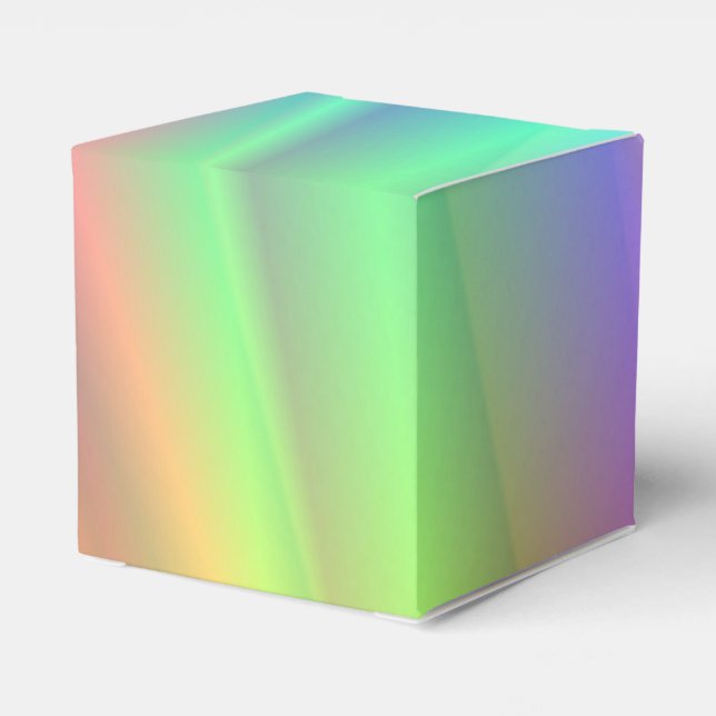 Rainbow Rain Favour Box (Back Side)