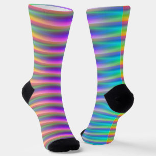 Rainbow Rain Socks