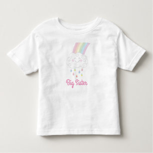 Rainbow Raindrop Baby Shower Sprinkle Toddler T-Shirt
