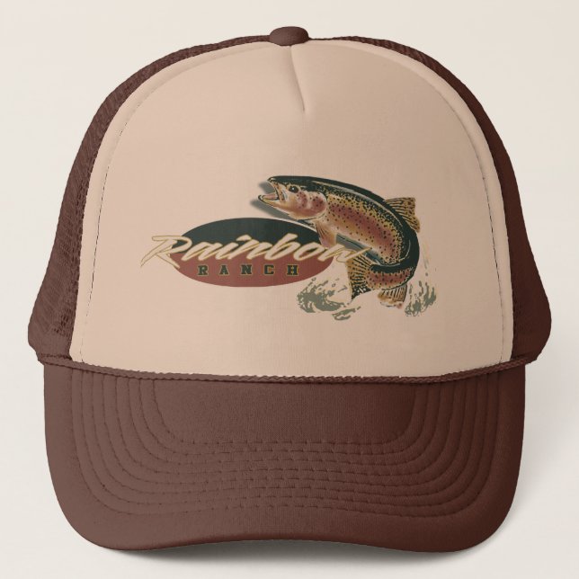 rainbow ranch trucker hat (Front)