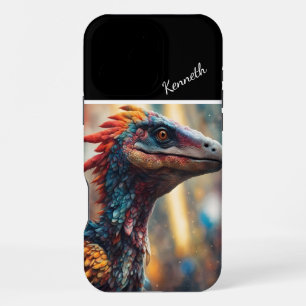 Rainbow Raptor's Gaze iPhone 16 Pro Max Case