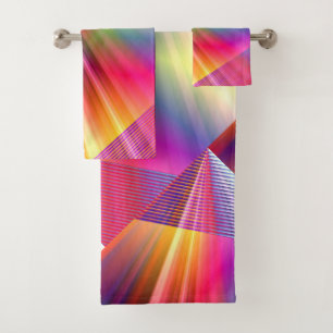 Rainbow Rays Bath Towel Set