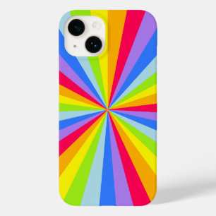 Rainbow rays pattern multi-coloured  Case-Mate iPhone 14 case