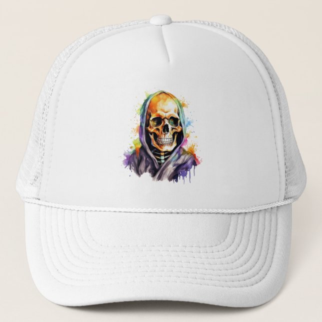 Rainbow Reaper Trucker Hat (Front)
