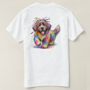 Rainbow Rebel Watercolor Newf T-Shirt