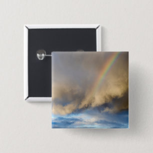 rainbow rebellion 15 cm square badge