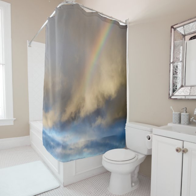 rainbow rebellion shower curtain (In Situ)