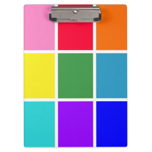 Rainbow Rectangles Clipboard