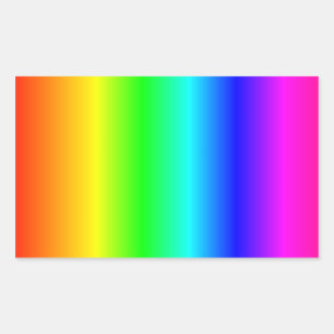 Rainbow Rectangular Sticker